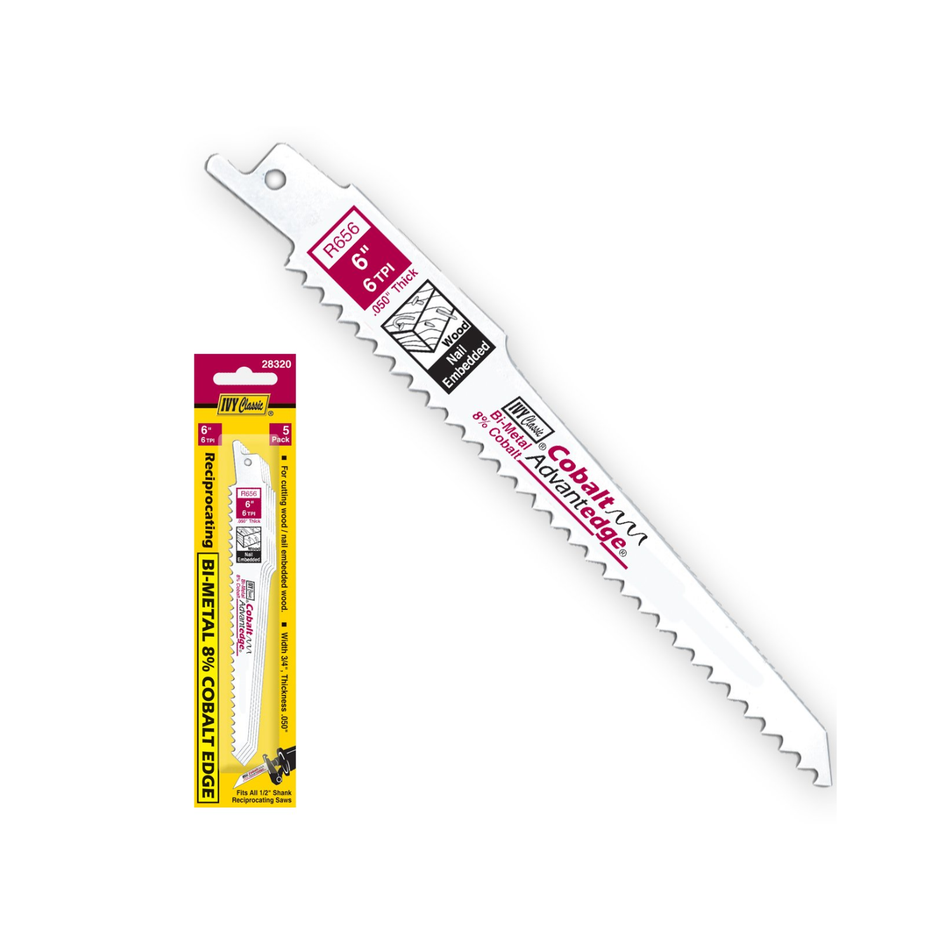 Blade Recip, Wood/Nail Imbed 6" 6TPI  [130-275]