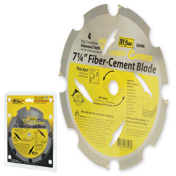 Blade Saw Fiber Cement Diamond 7 1/4" 4tpi  [130-266]