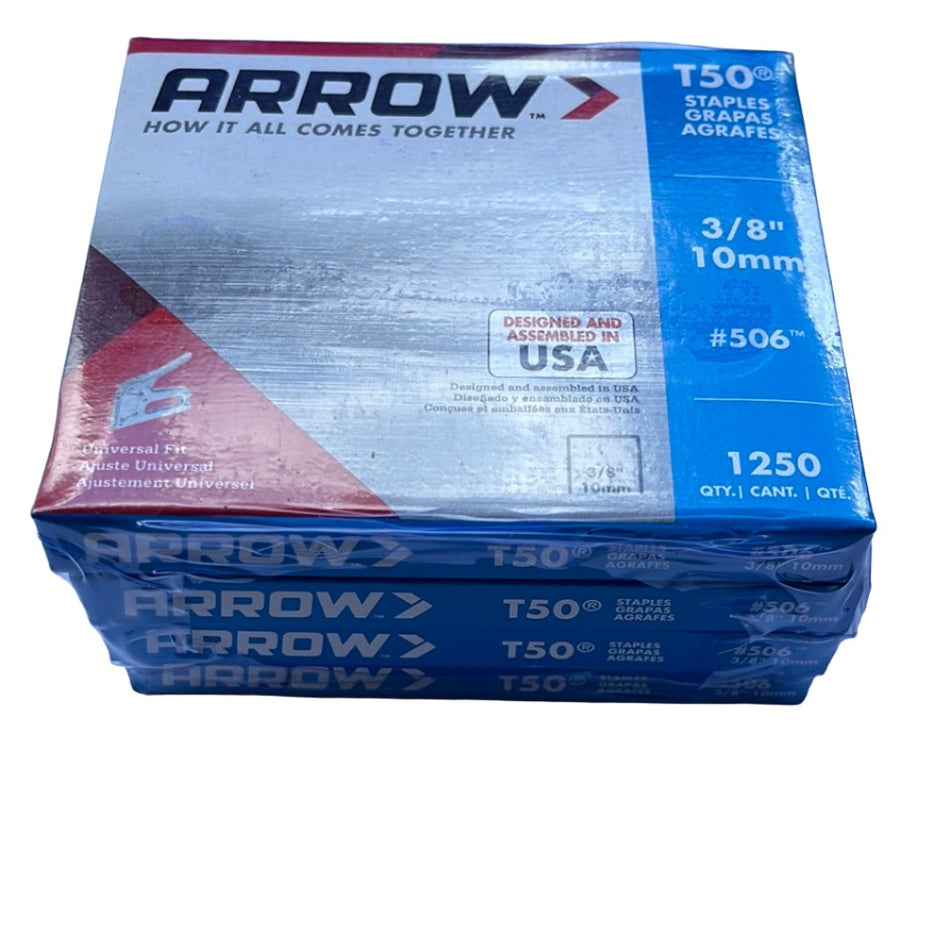 Staples - Arrow 3/8", T-50 4-Pack  [100-833]