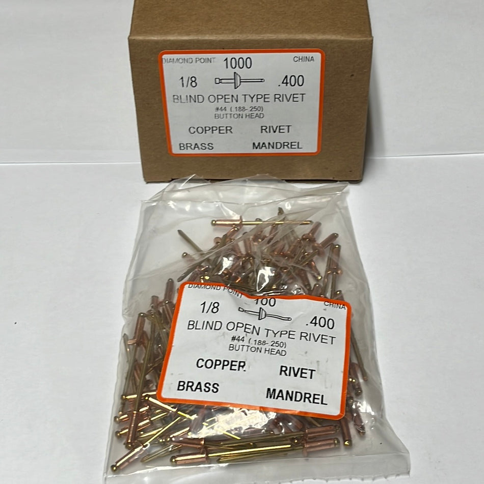 Rivet #44 Copper/Brass (100/bag)  [100-200CB]