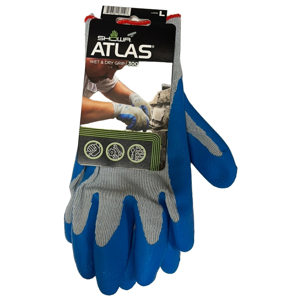 Gloves Atlas Blue Palm Large  [370-162]