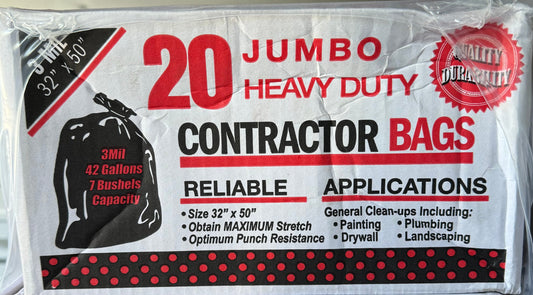 Contractor Bags, 3MIL -- SKU 390-402