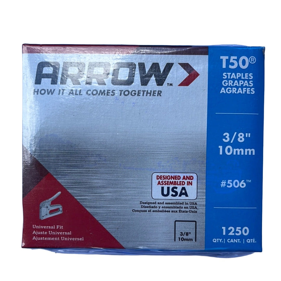 Staples - Arrow 3/8", T-50 4-Pack  [100-833]