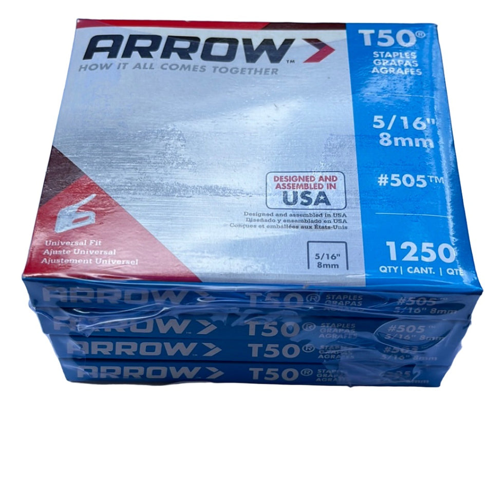 Staples - Arrow  5/16", T-50 4-Pack  [100-831]