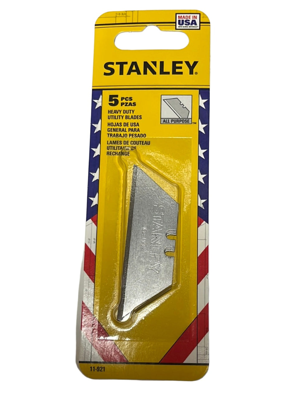 Blade Stanley, Straight 11-921 5Pk Cd  [130-538]