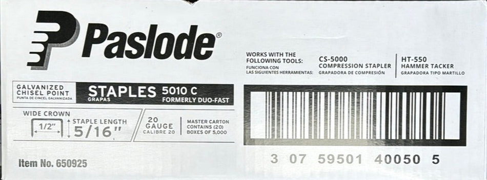 Staples - Duofast-Paslode 5010C 5/16"  [100-845]