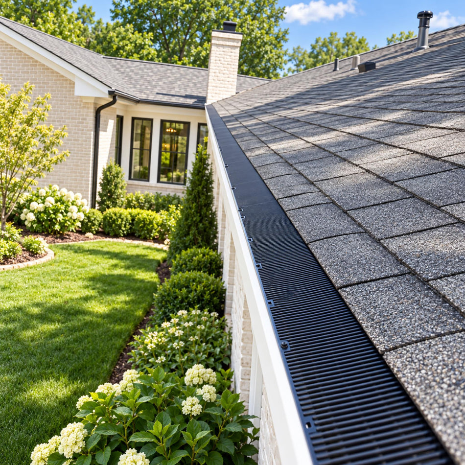 Stealth Gutter Defense® – Polypropylene Gutter Guard & Leaf Protection System 100' [130-901]