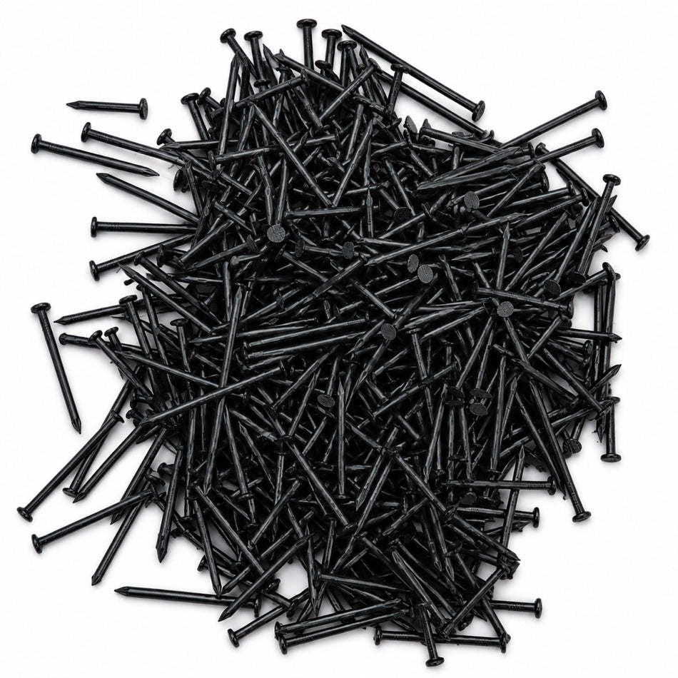 Trim Nails - 1.25" x 15 Gauge  Smooth Shank- SS - BLACK - 1 lb  (100-502)