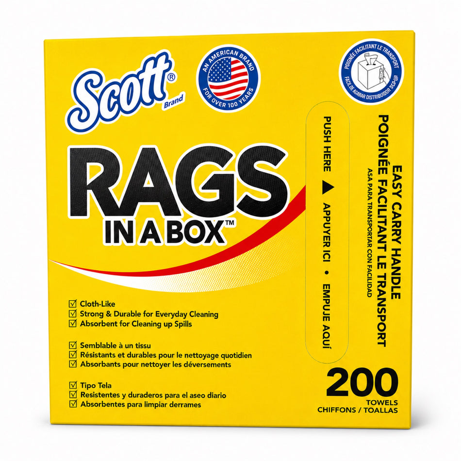 Wipes Scotts Rag-In-Box 200Ct #75260  [390-341]