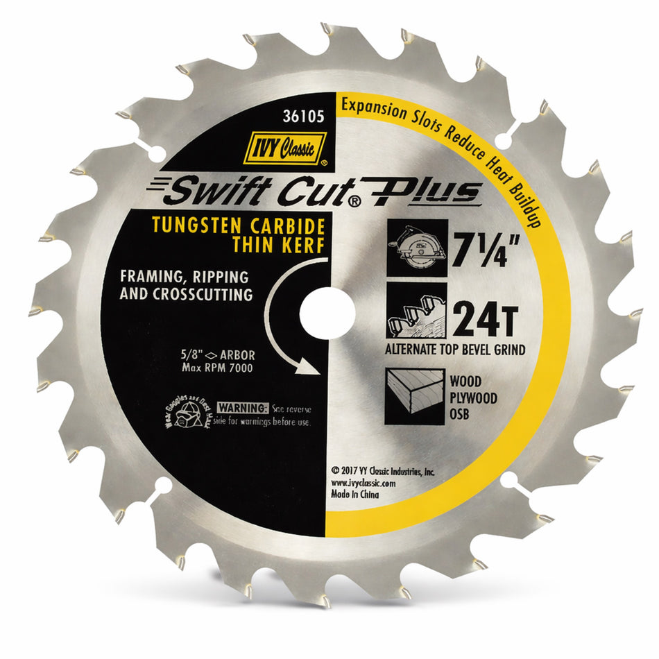 Blade Wood 7-1/4" 24TPI Carbide  [130-250]