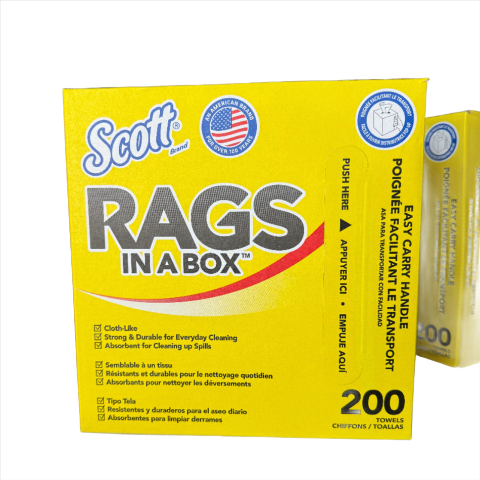 Wipes Scotts Rag-In-Box 200Ct #75260  [390-341]