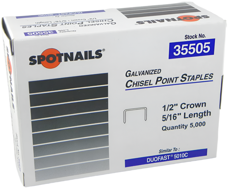 Staples - Generic-Duofast/Paslode 5/16" (Spotnails 35505)  [100-870]