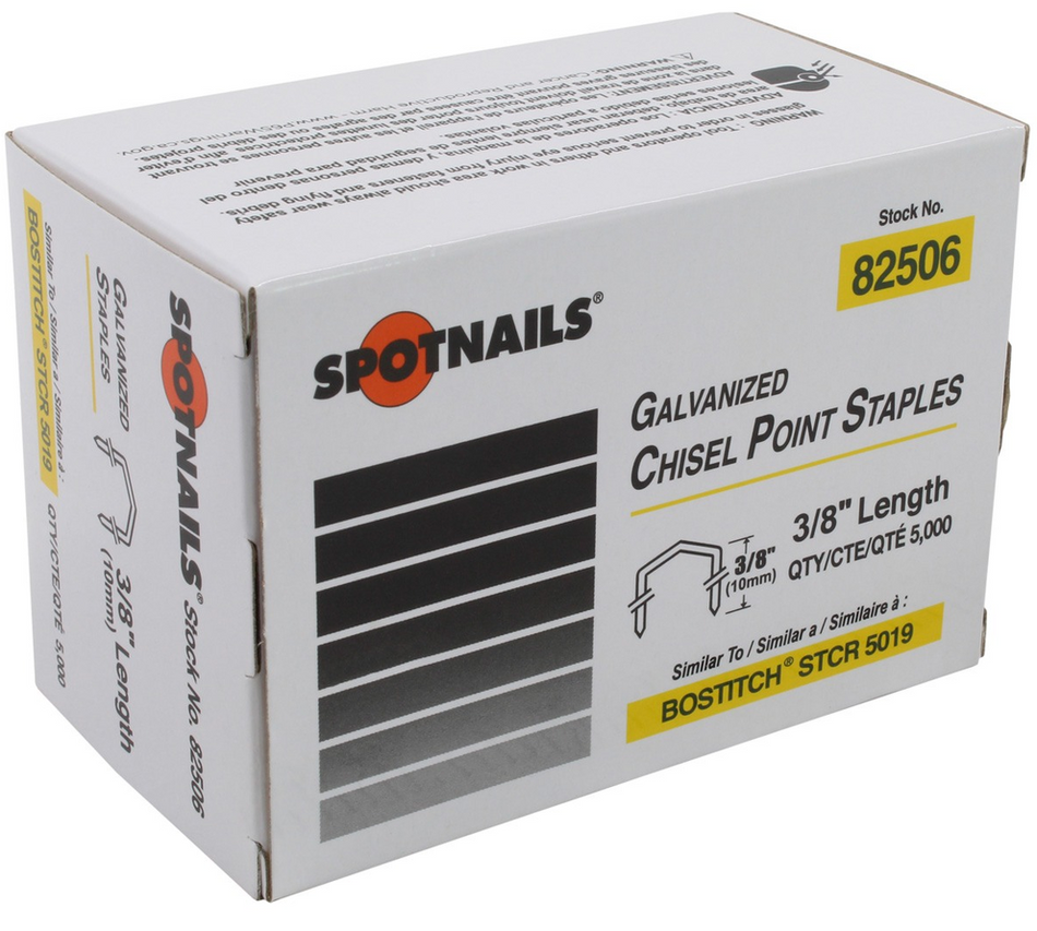 Staples - Generic-Bostich-STCR-5019 3/8" (Spotnails 82506)  [100-866]