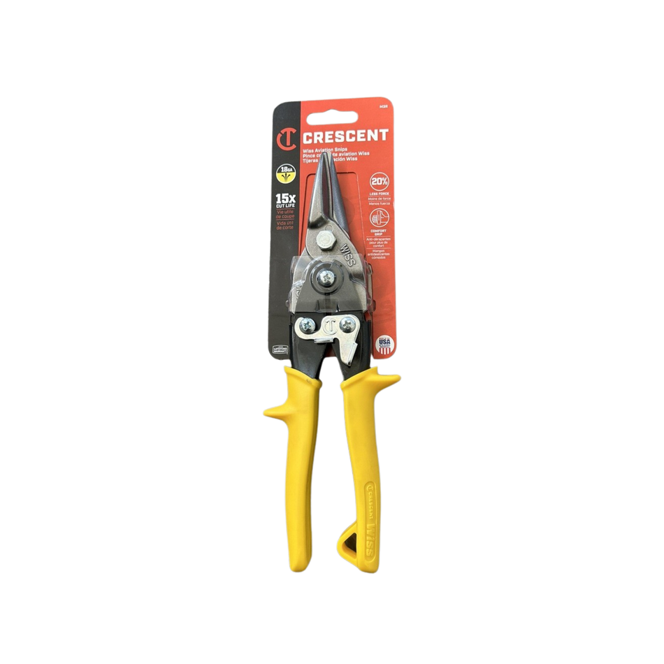 Snip Wiss Aviation Straight M3R Ylw  [130-620]