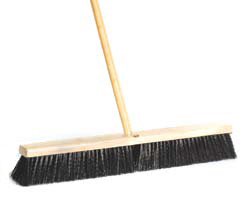 Broom Garage - 24" Black Poly  [360-216]