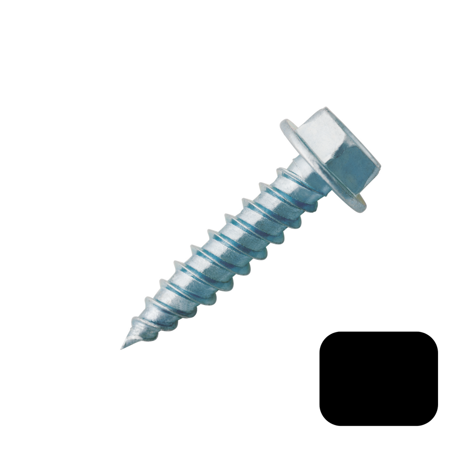 Screws - #7 x 1/2" Black (100/bag)  [100-113]