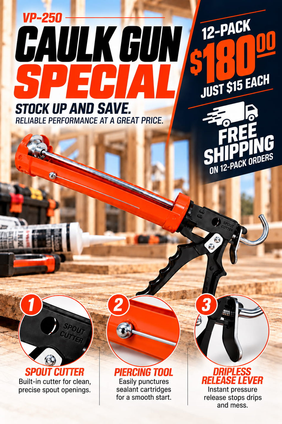 Caulking Gun #VP-250 [160-601]