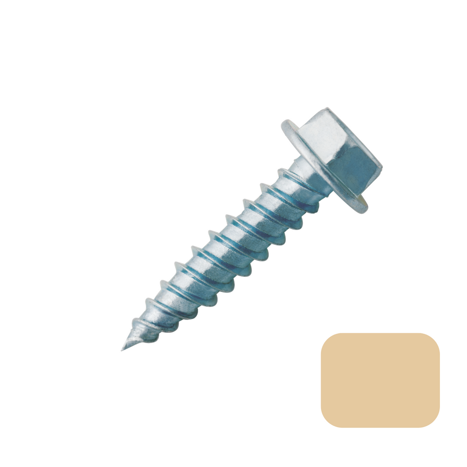 Screws - SS #7 x 1/2" Desert Tan (100/bag)  [100-064]