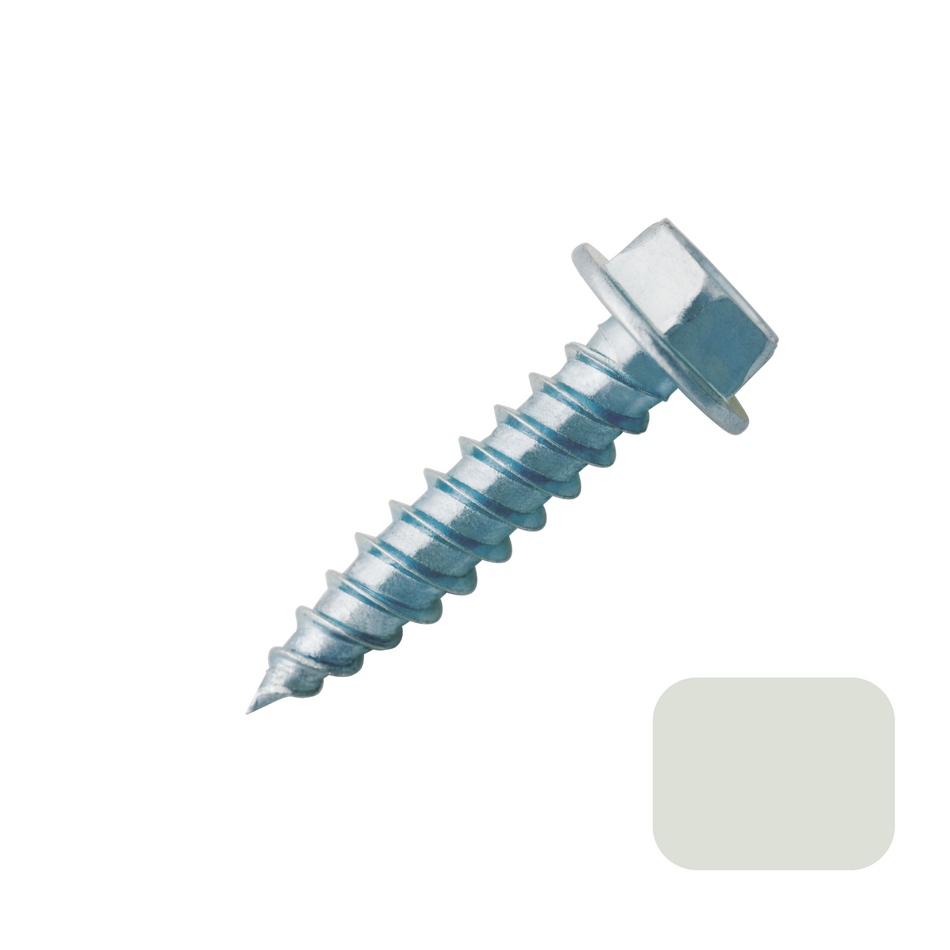 Screws - #7 x 1/2" Pearl Grey (100/bag)  [100-115]