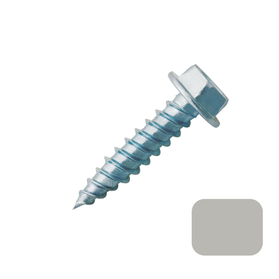 Screws - SS #7 x 1/2" Sterling Grey (100/bag) [100-066]